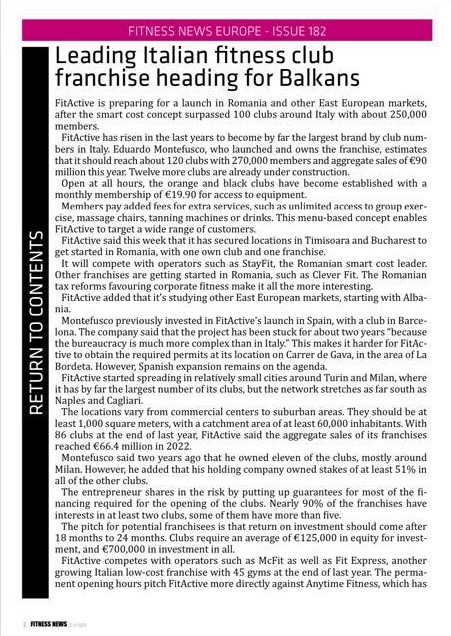 Fitness News Europe