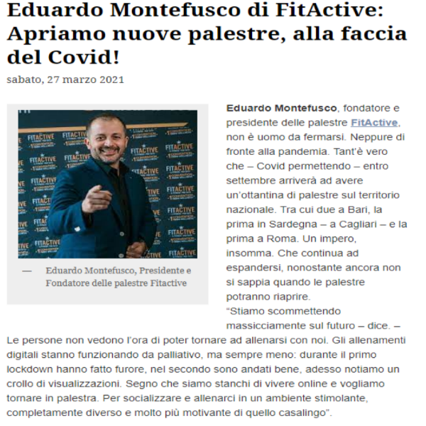 Intervista Eduardo Montefusco